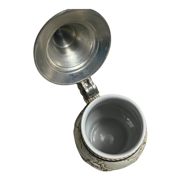 Vintage Avon Collectors Beer Stein with Pewter Lid – Nautical Ship Design - Picture 6 of 8